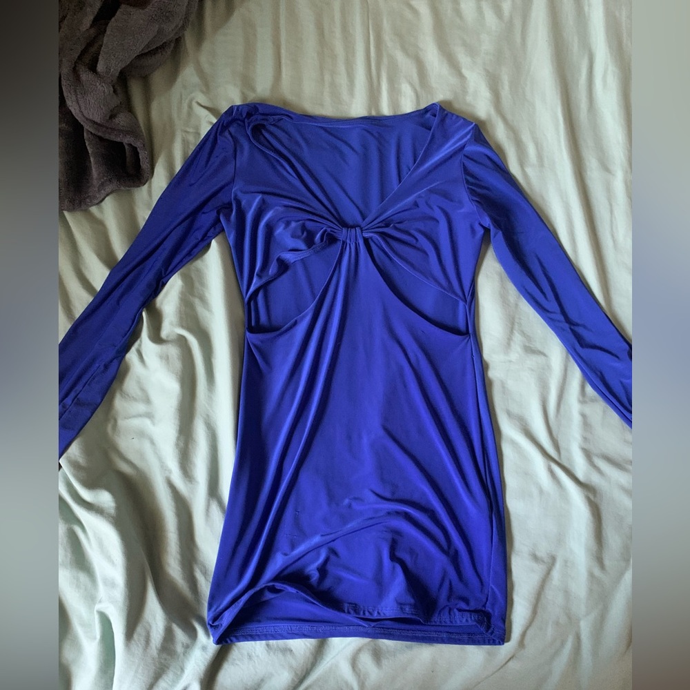 dark blue shirt dress
